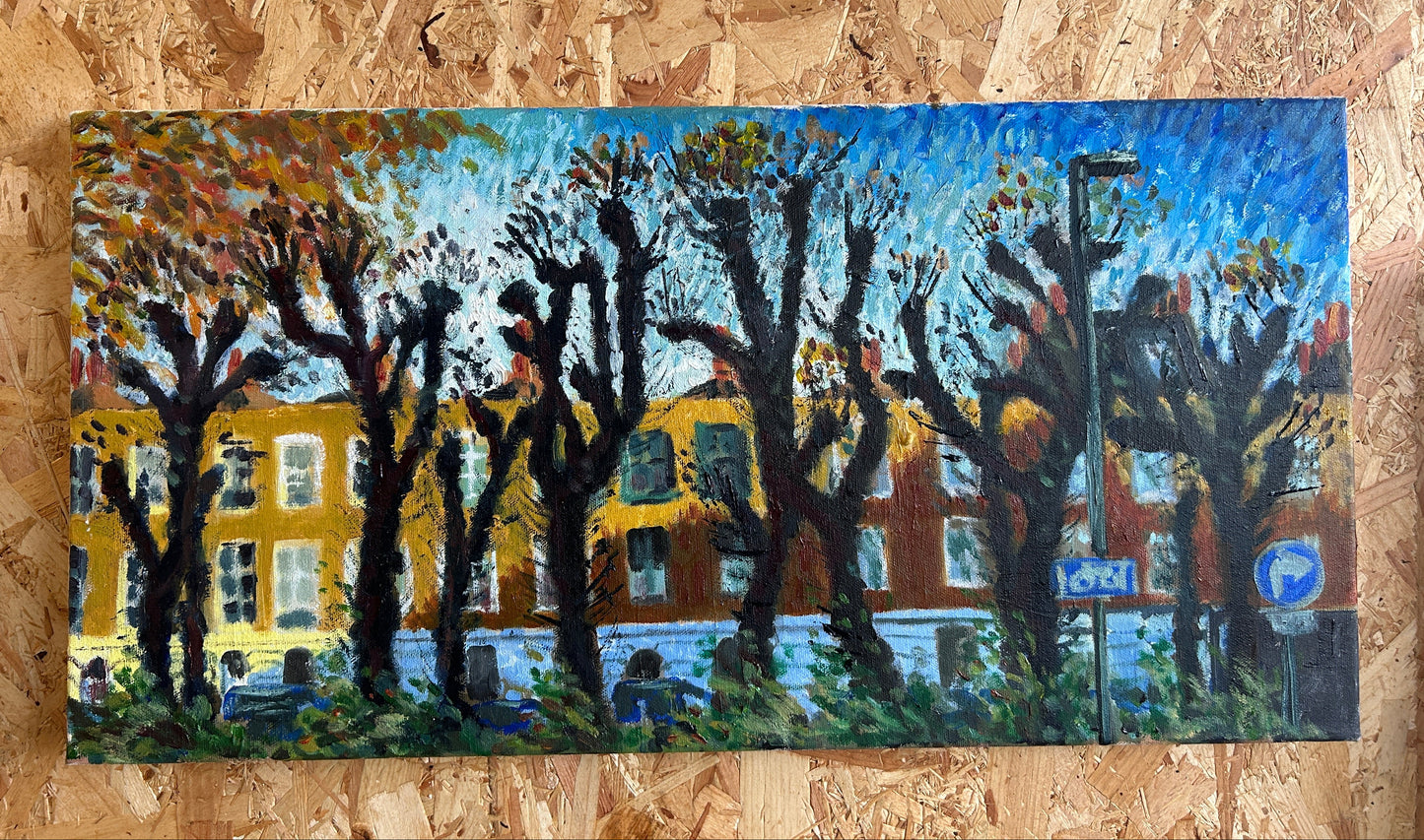 'Knobbly Trees' Oil Painting