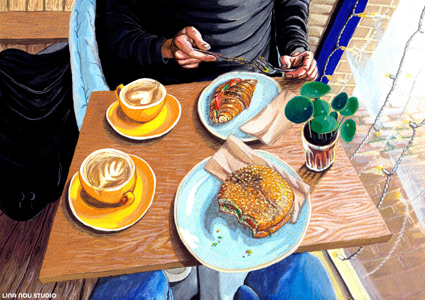 'Fields Beneath Brunch' Card
