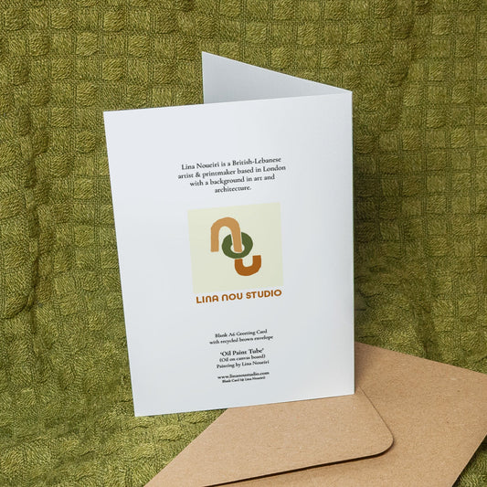 'Oil Paint Tube' Card