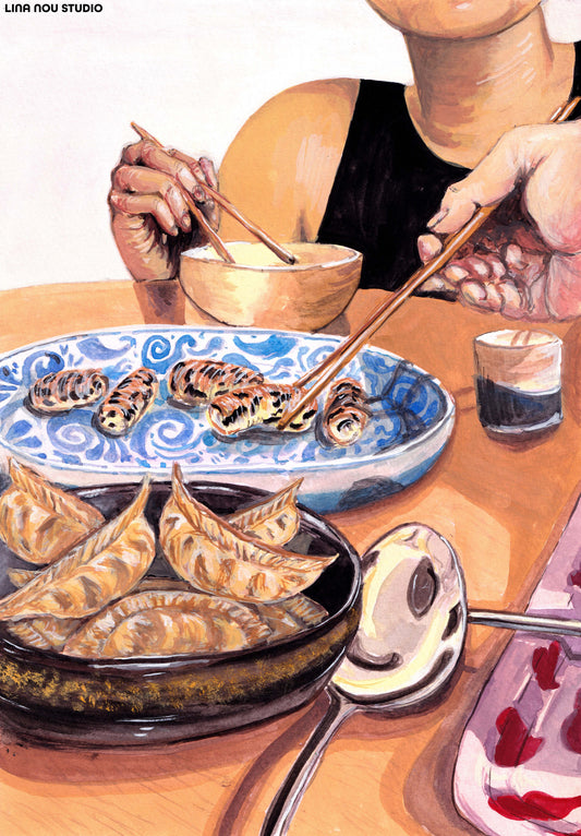 'Last Dumpling Eve at Flat 23' Giclée Art Print