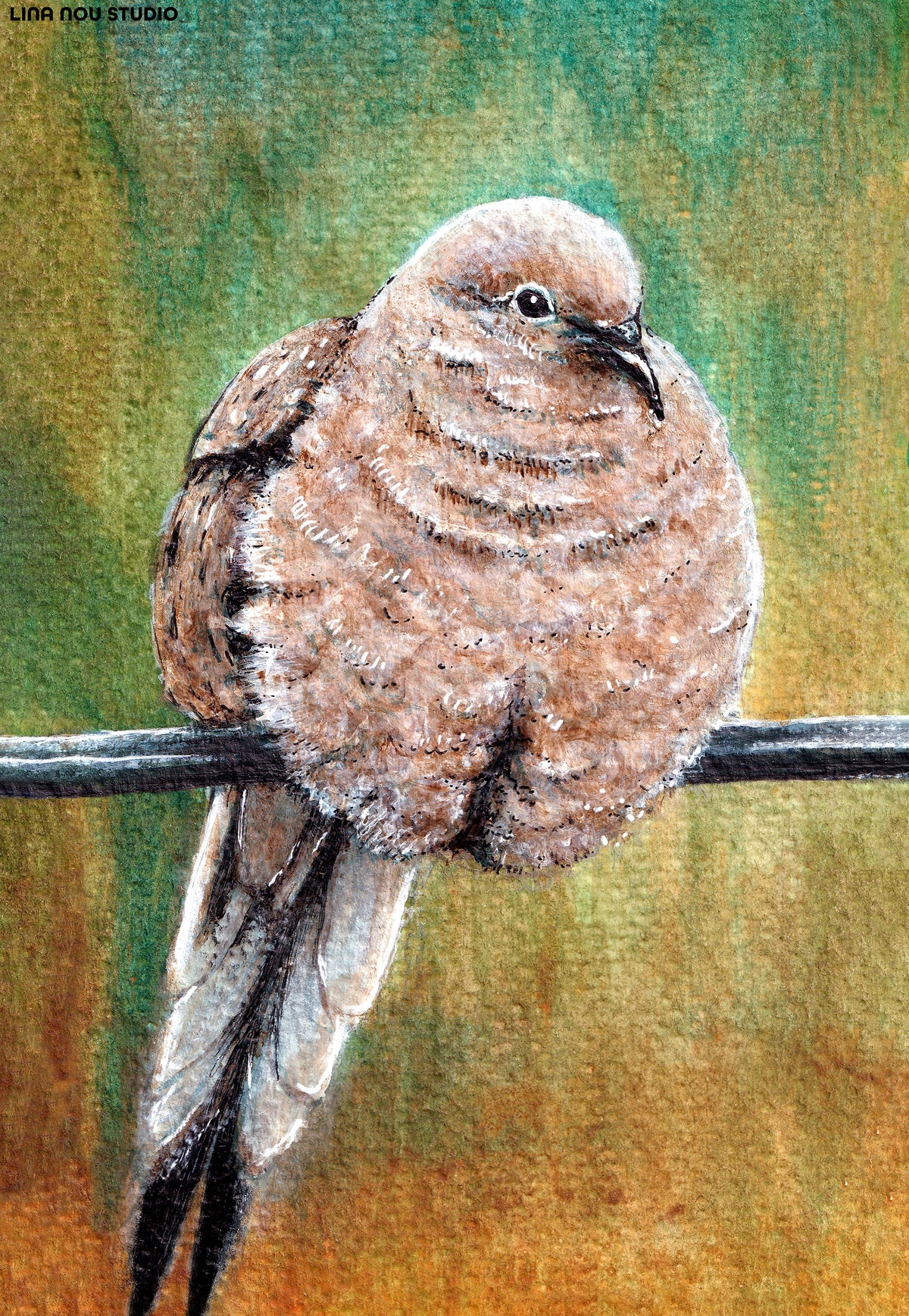 'Round Dove' Bookmark