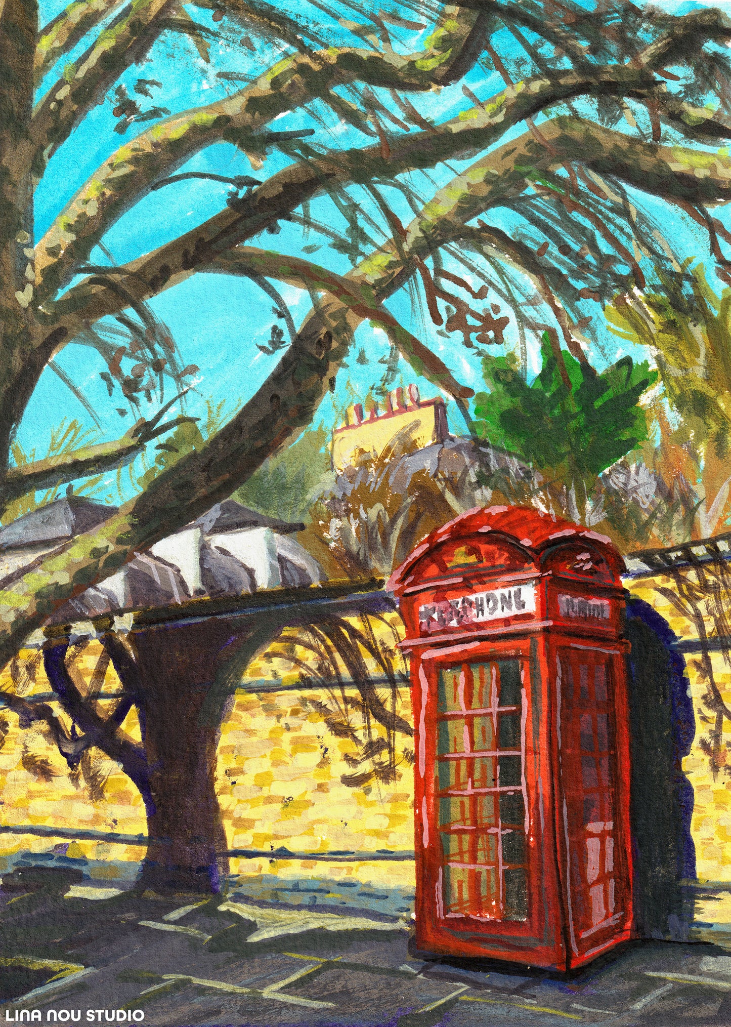 'Telephone Box in the Sun' Bookmark