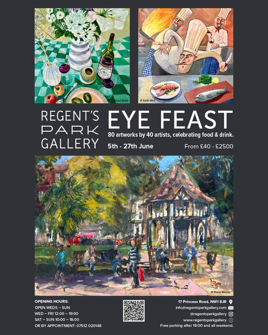 My art will be in a food-themed exhibition this month!
