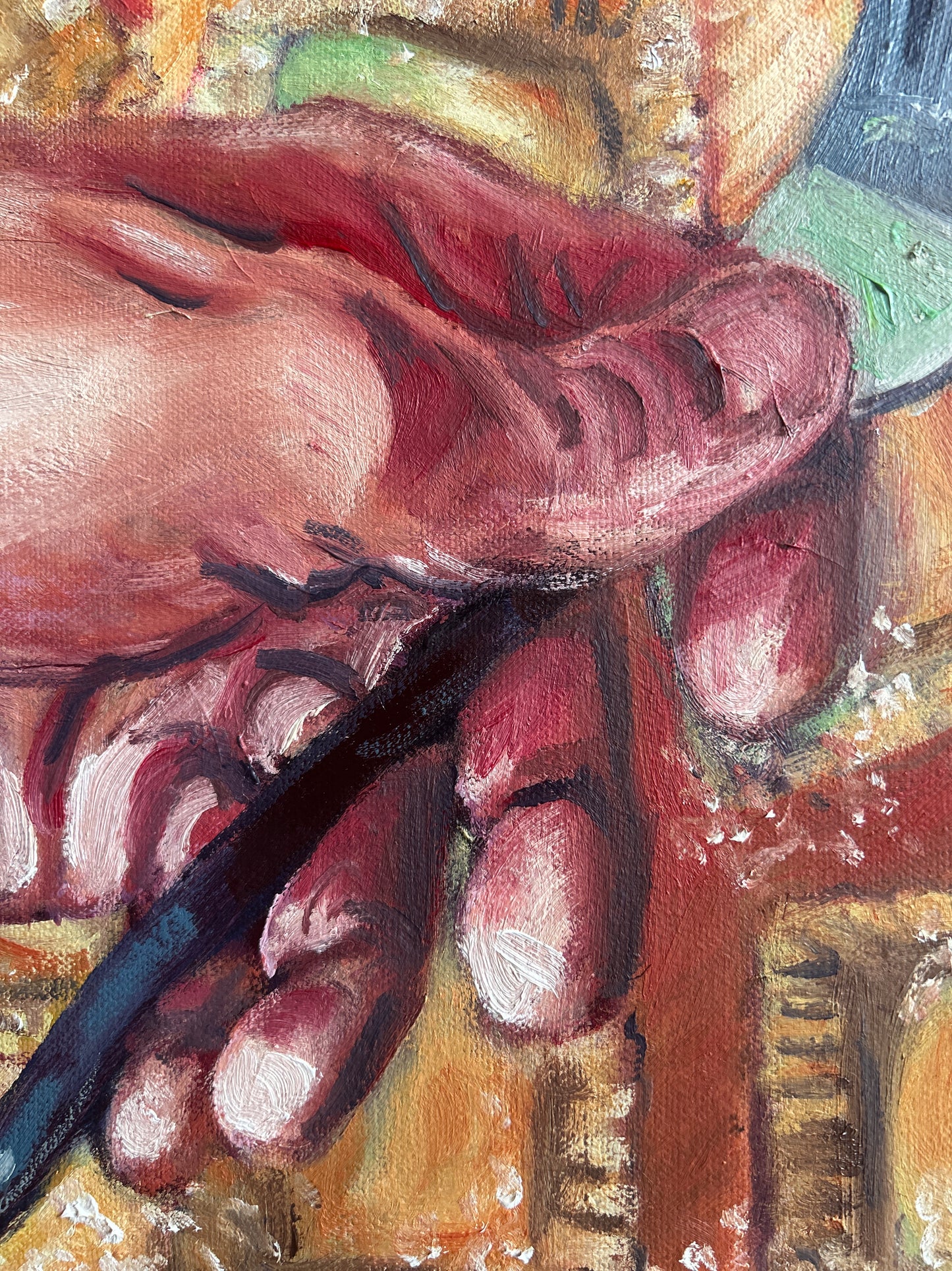 'Filling' Oil Painting