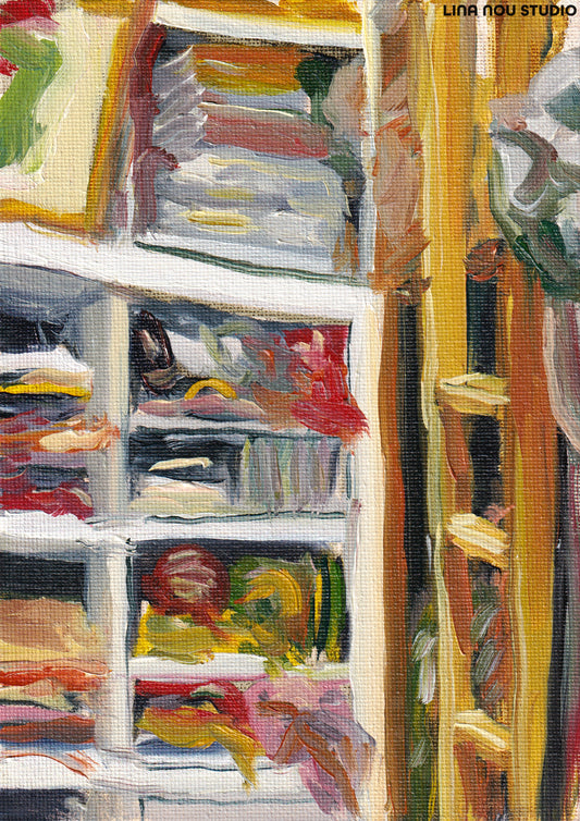 'Cluttered Corner' Oil Painting
