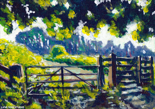 'Edge of the Forest' Acrylic Painting