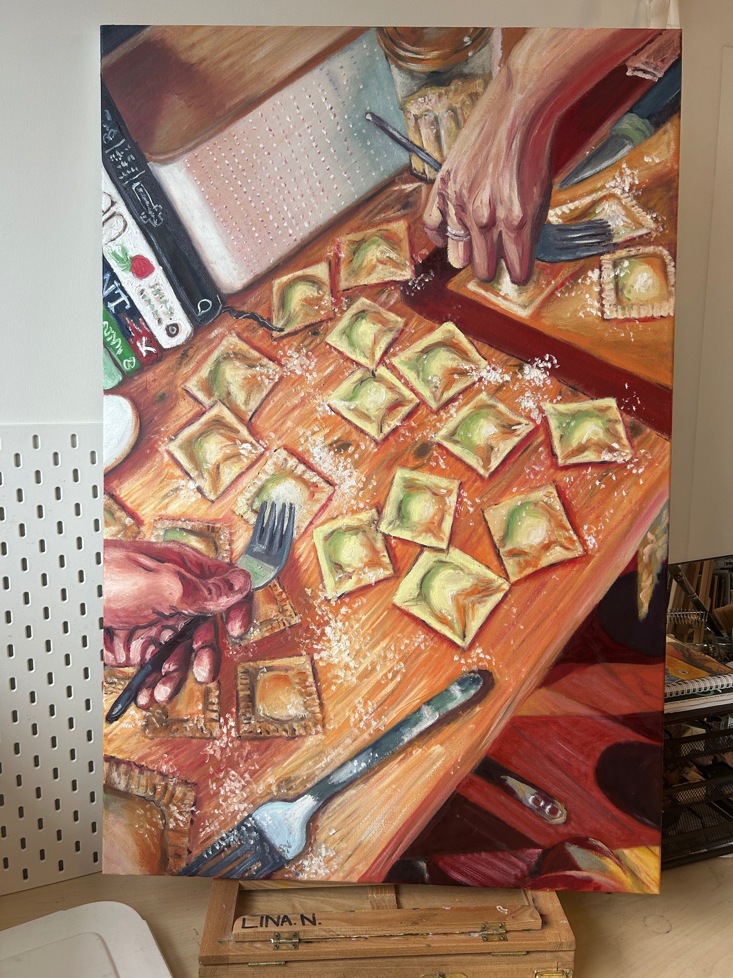 'Filling' Oil Painting