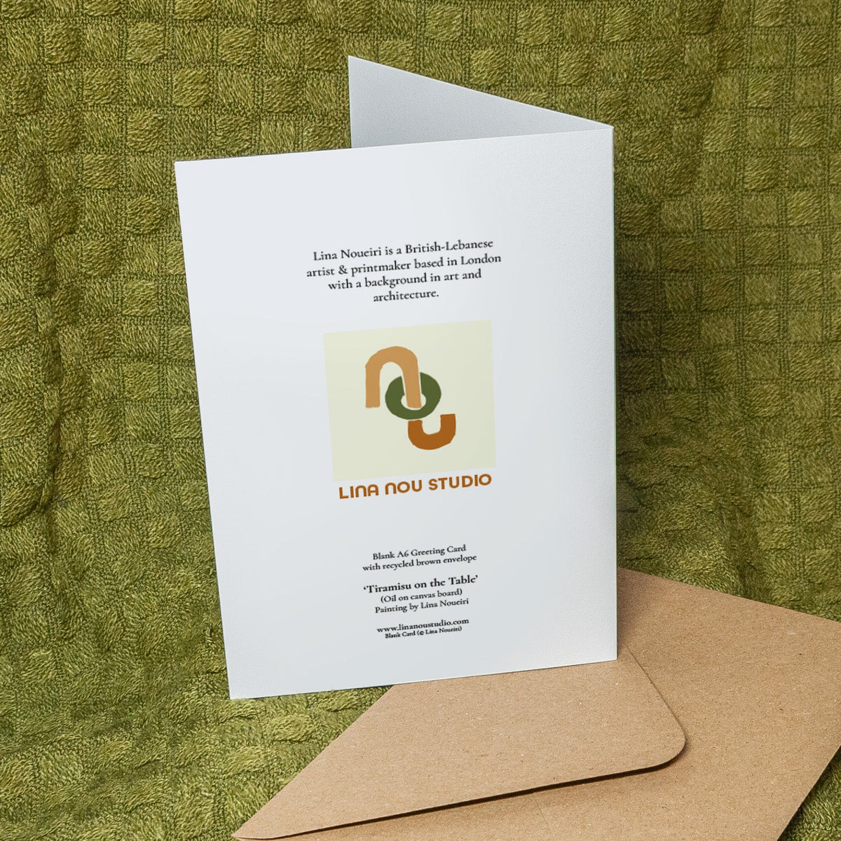 'Tiramisu on the Table' Card