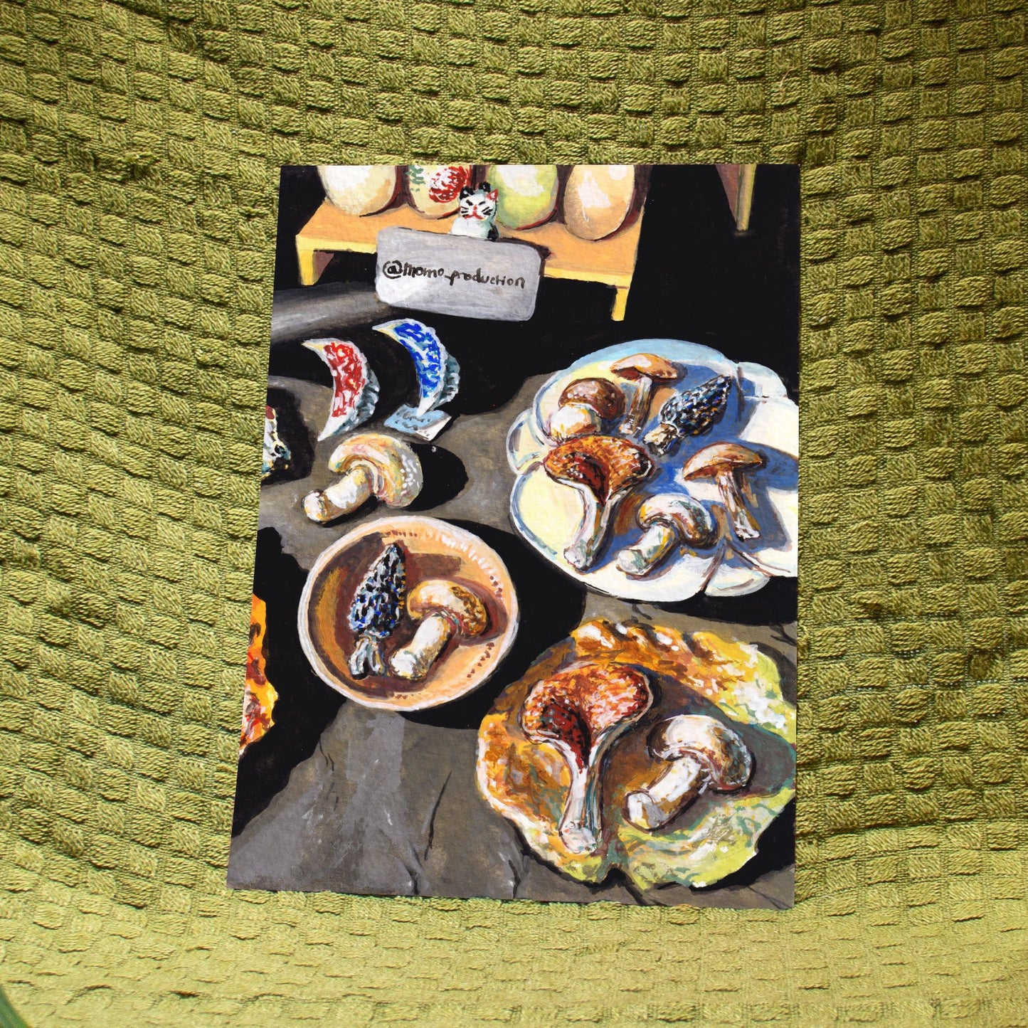 ‘Ceramic Starters (Mushrooms & Dumplings)’ Giclée Art Print