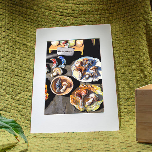 ‘Ceramic Starters (Mushrooms & Dumplings)’ Giclée Art Print