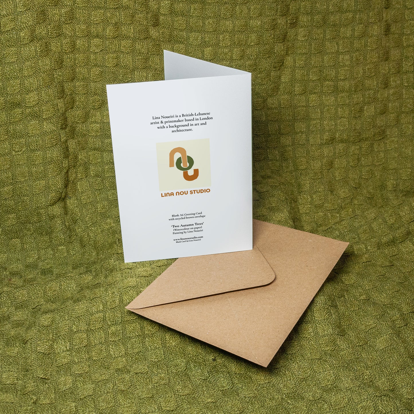 ‘Two Autumn Trees' Card