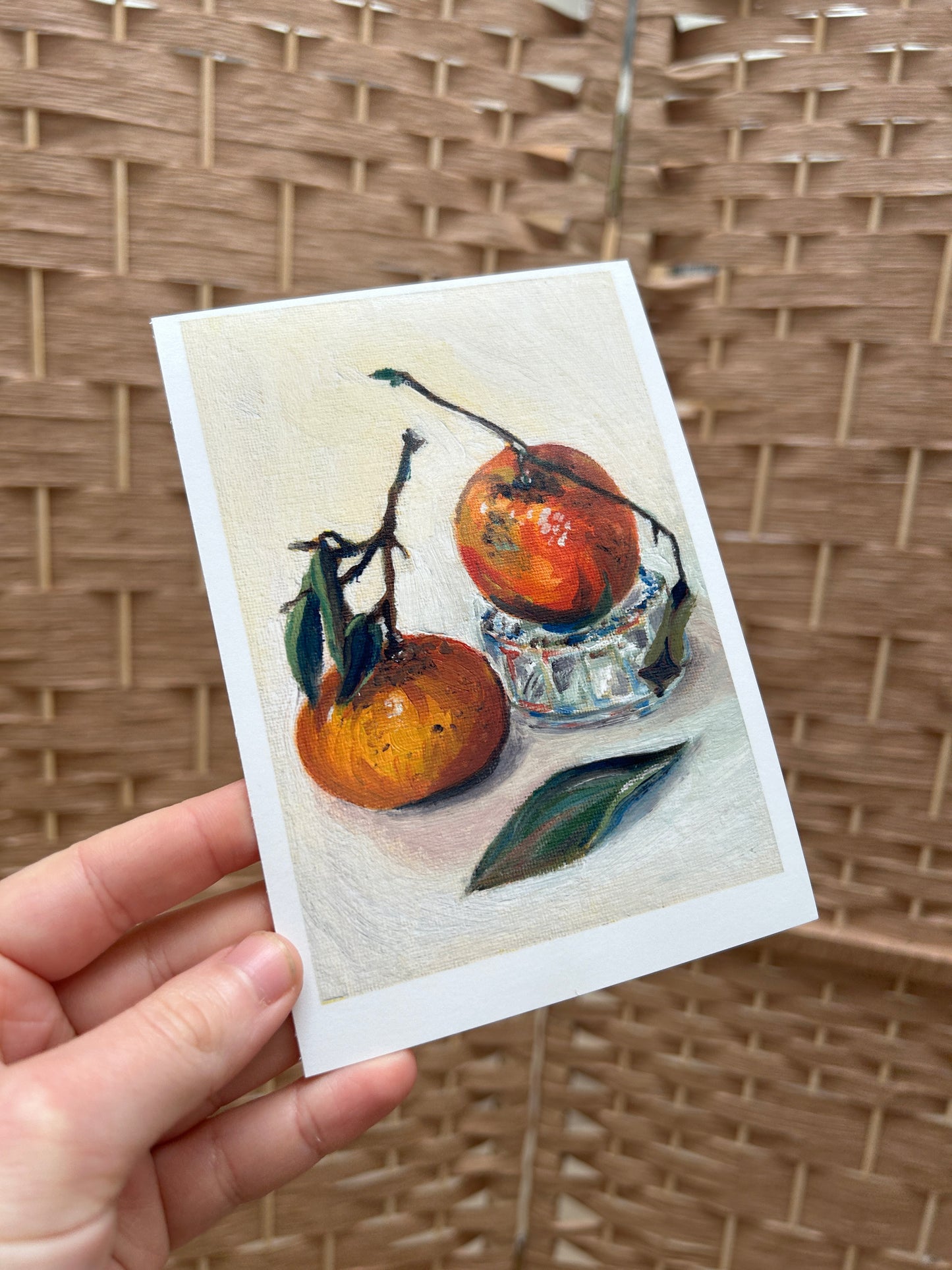 'Market Oranges & a Gu Pot' Card