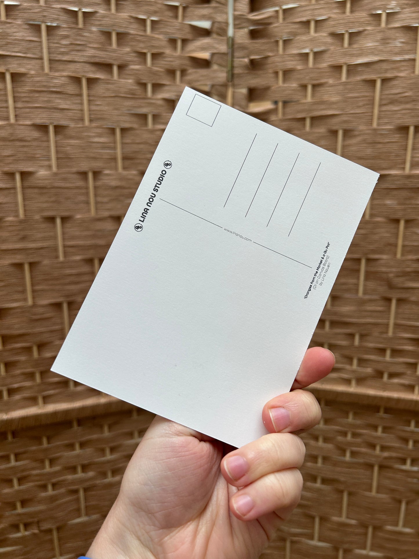 'Market Oranges & a Gu Pot' Card