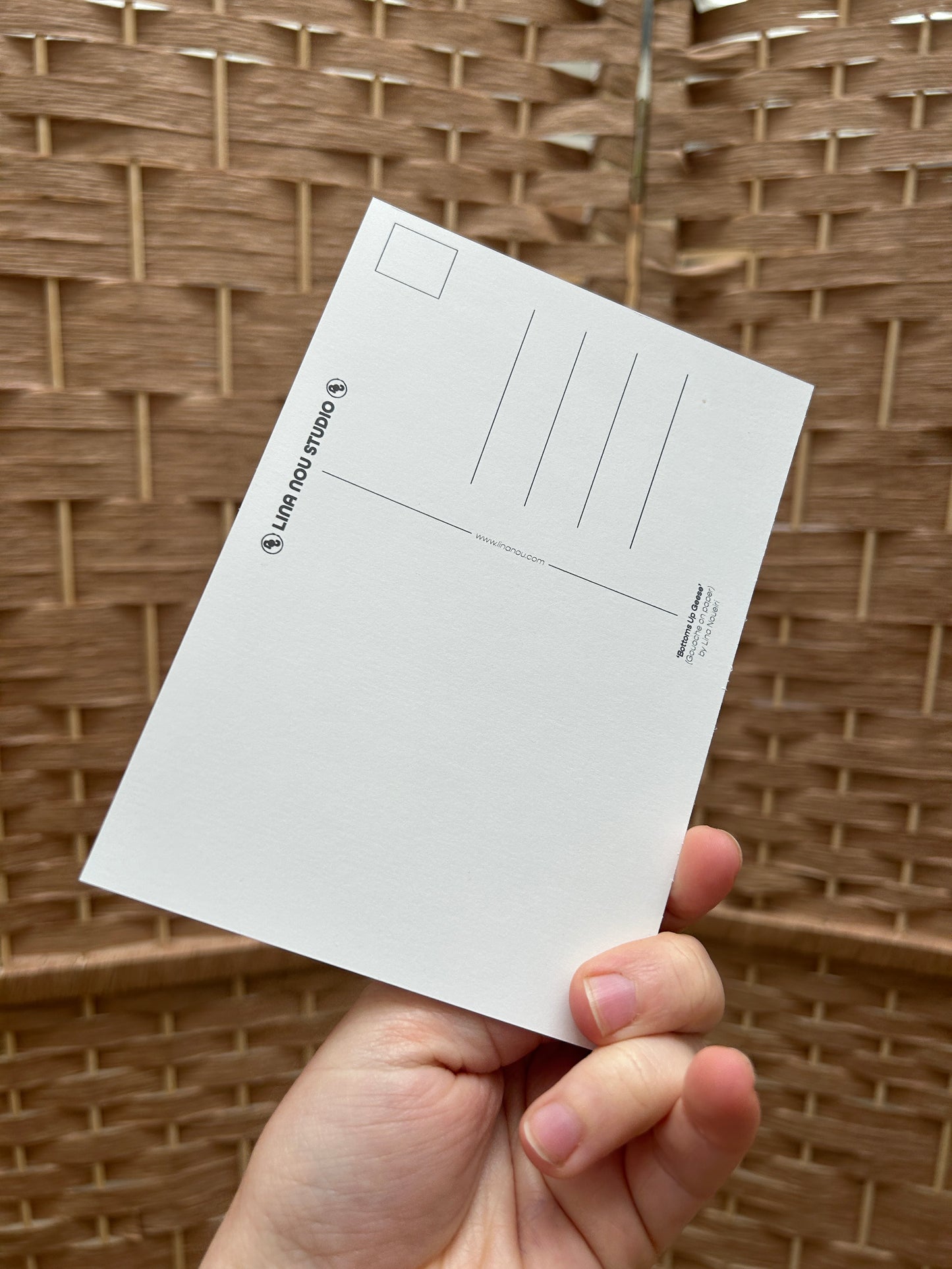 'Bottoms Up Geese' Card