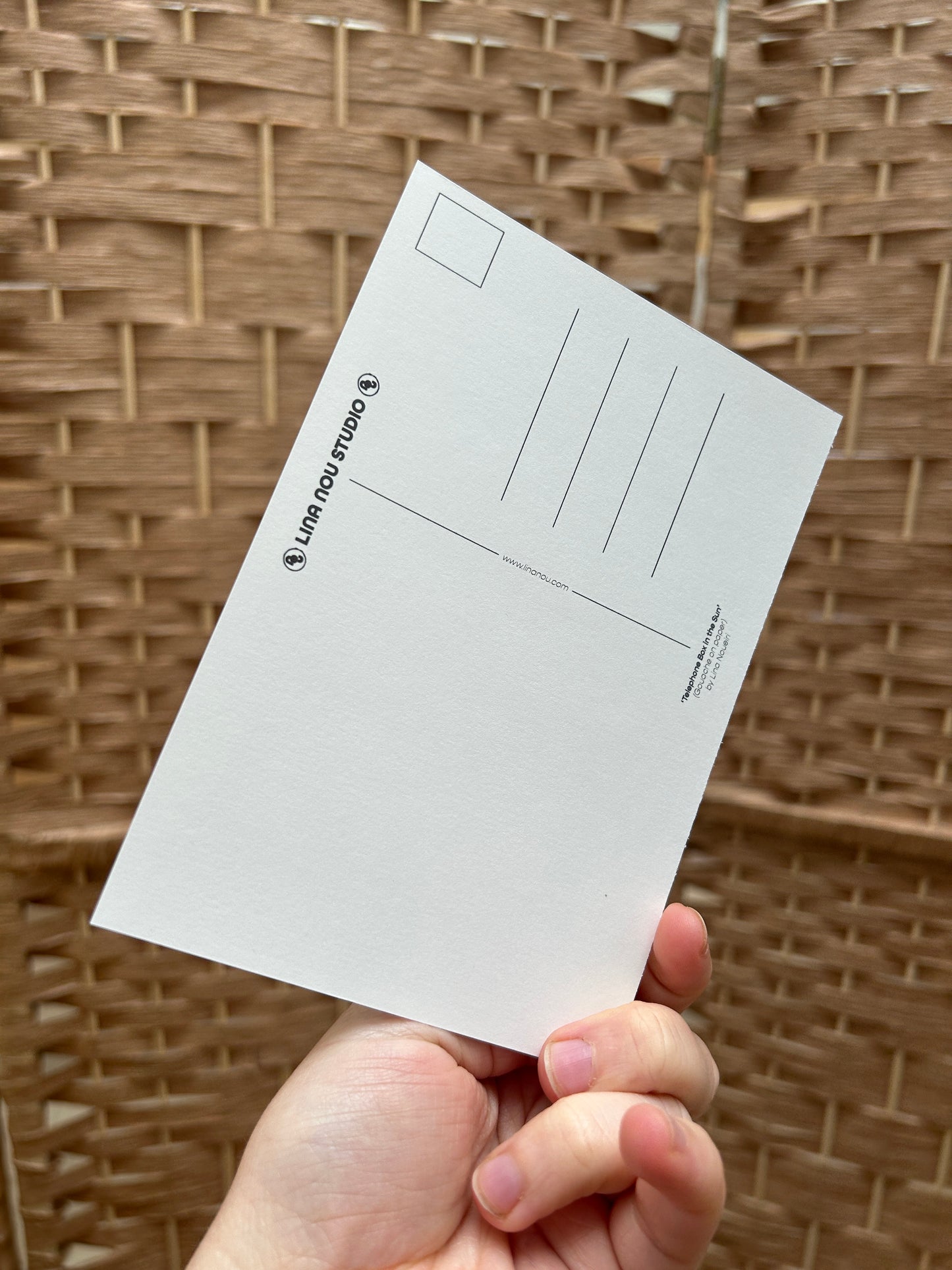 'Telephone Box in the Sun' Card