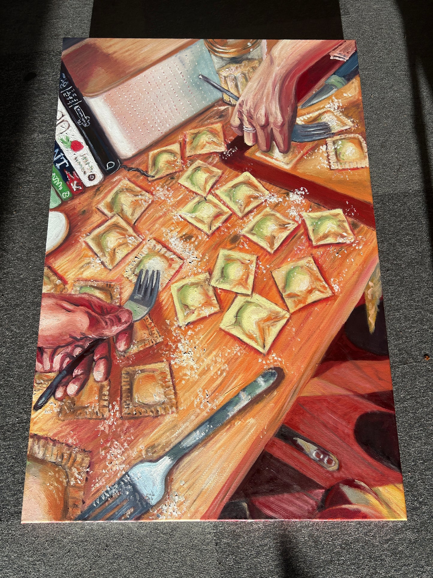 'Filling' Oil Painting