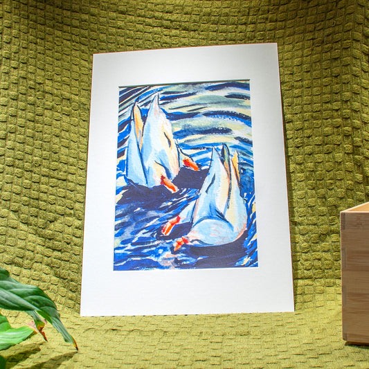 'Bottoms Up Geese' Giclée Art Print