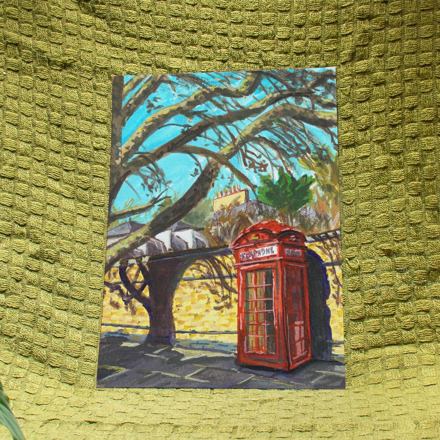 'Telephone Box in the Sun' Giclée Art Print