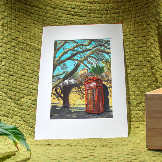 'Telephone Box in the Sun' Giclée Art Print