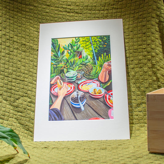 'Eating in the Wild Garden' Giclée Art Print