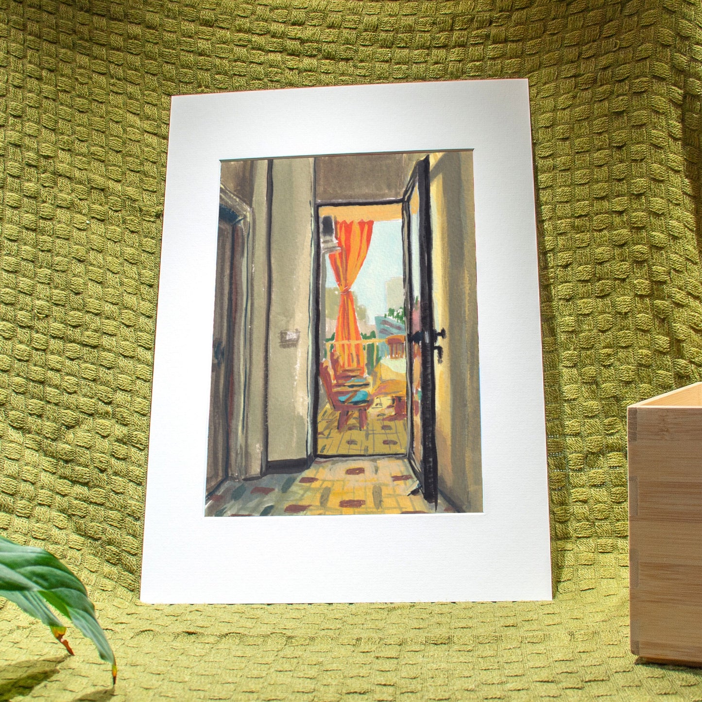 'Balcony Curtains (Breakfast in Beirut)' Giclée Art Print