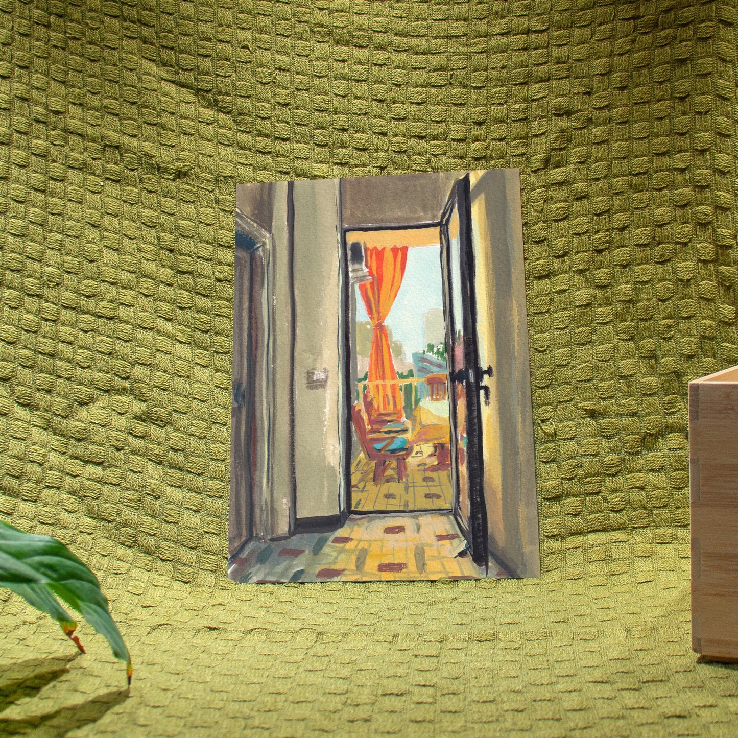 'Balcony Curtains (Breakfast in Beirut)' Giclée Art Print