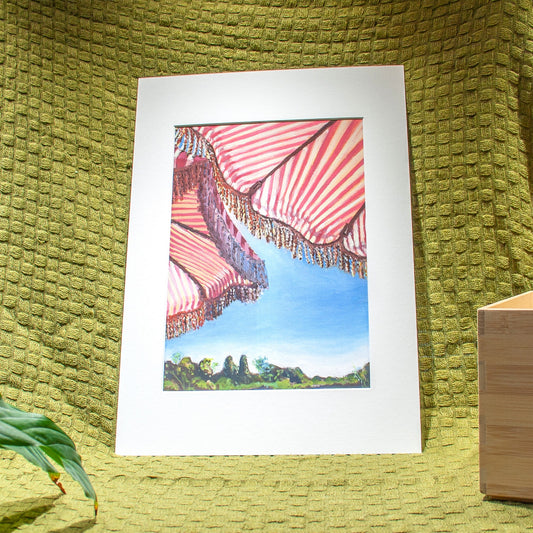 'Summer Umbrellas' Giclée Art Print