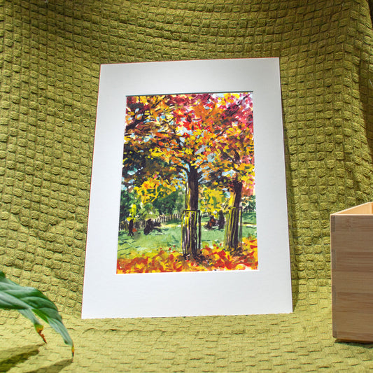 ‘Two Autumn Trees' Giclée Art Print