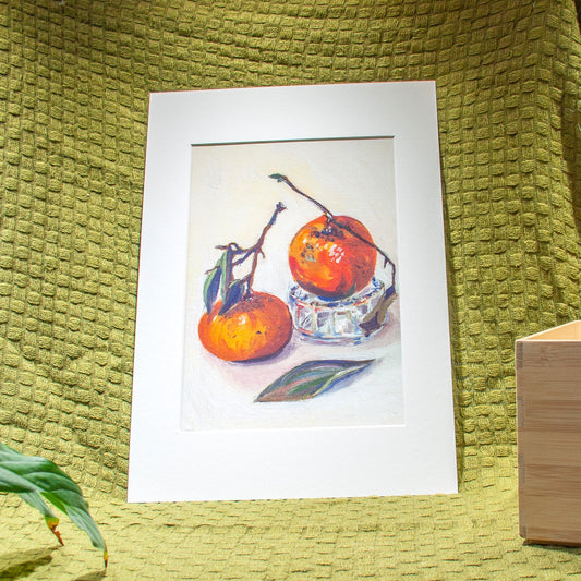 'Market Oranges & a Gu Pot' Giclée Art Print