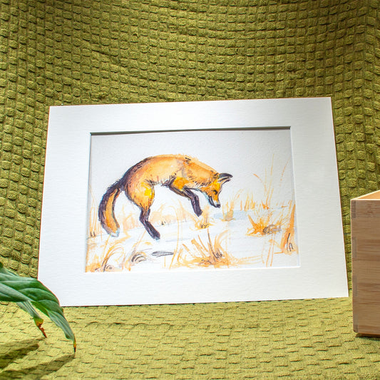 'Fox Jumping in the Sun' Giclée Art Print