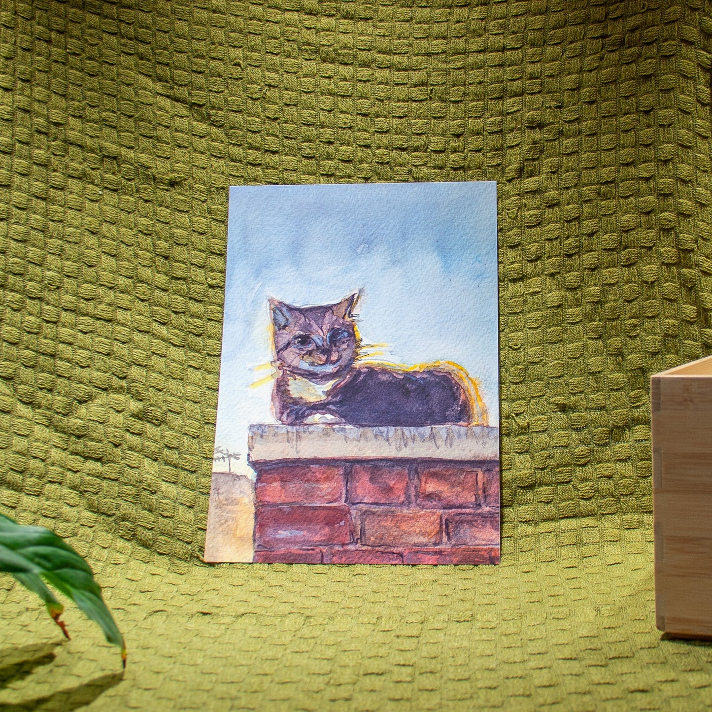 'Backlit Cat on a Wall' Giclée Art Print