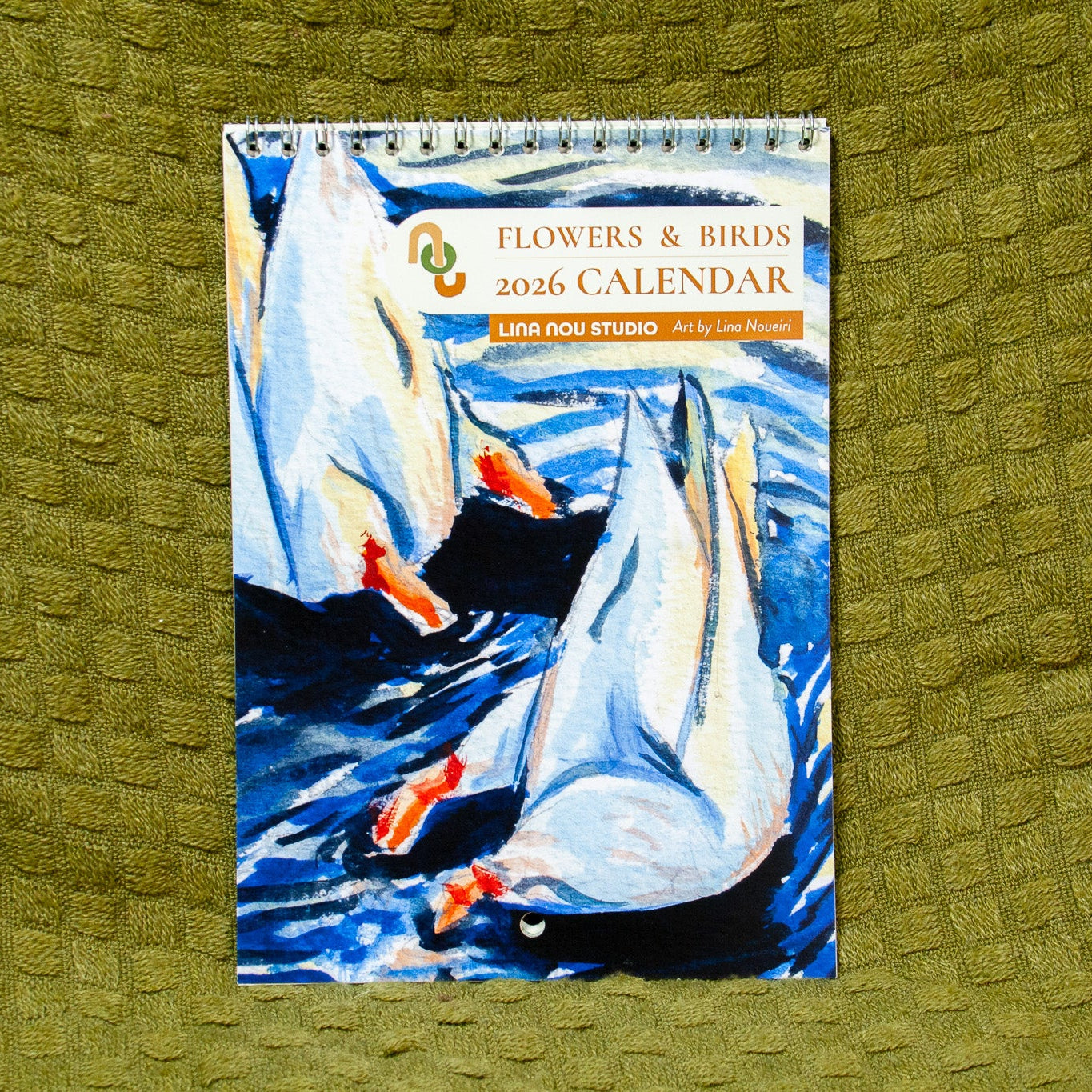 Calendar: Flowers & Birds (2026)