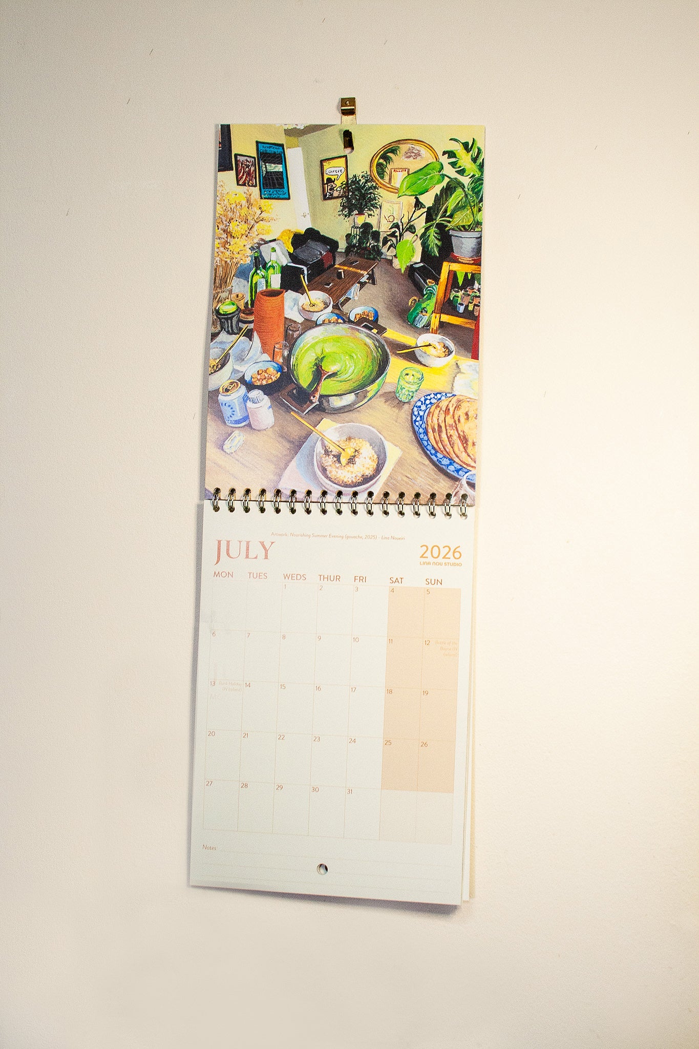 Calendar: Food & Gathering (2026)