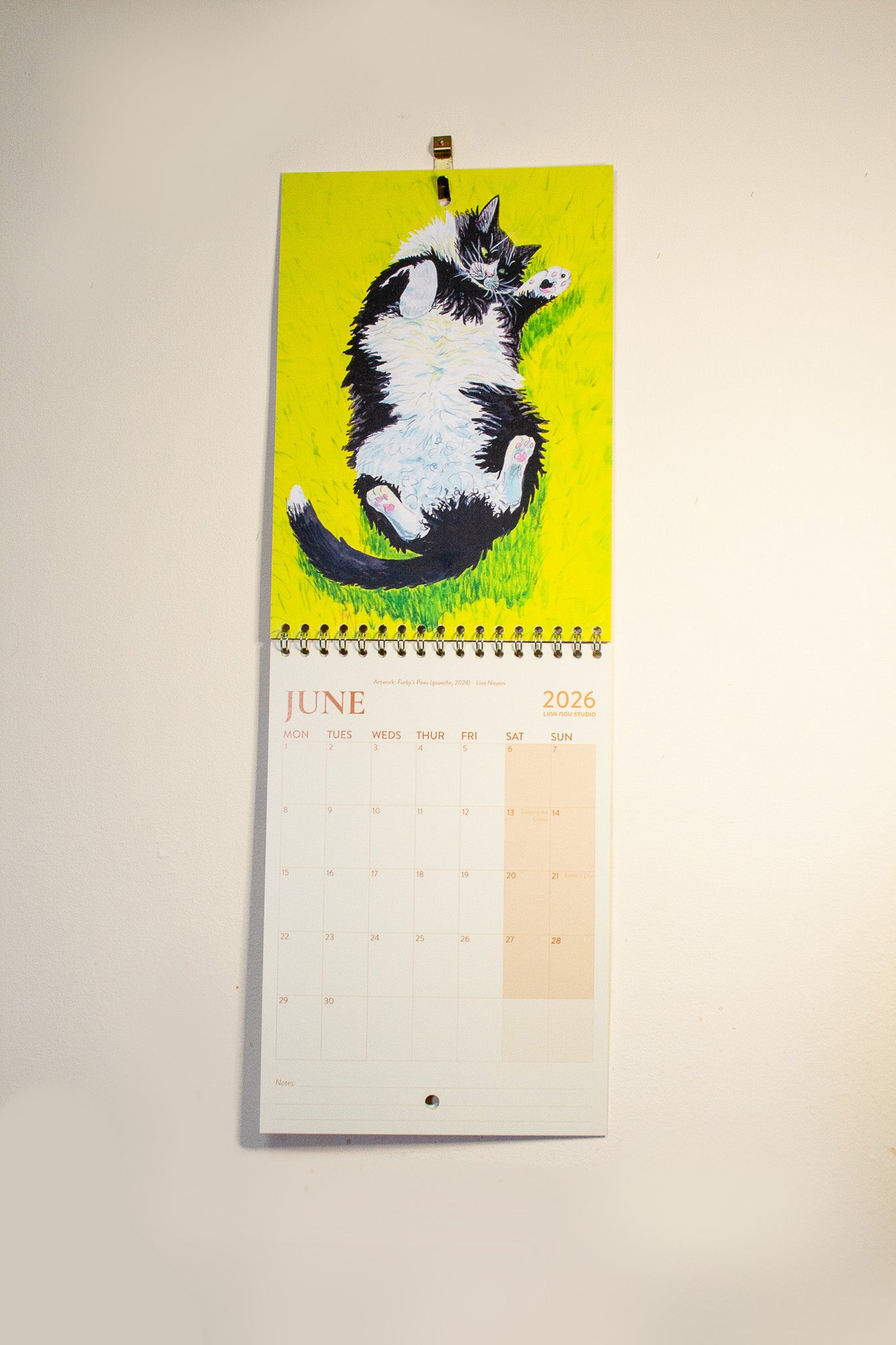 Calendar: Cats, Dogs & a Fox (2026)