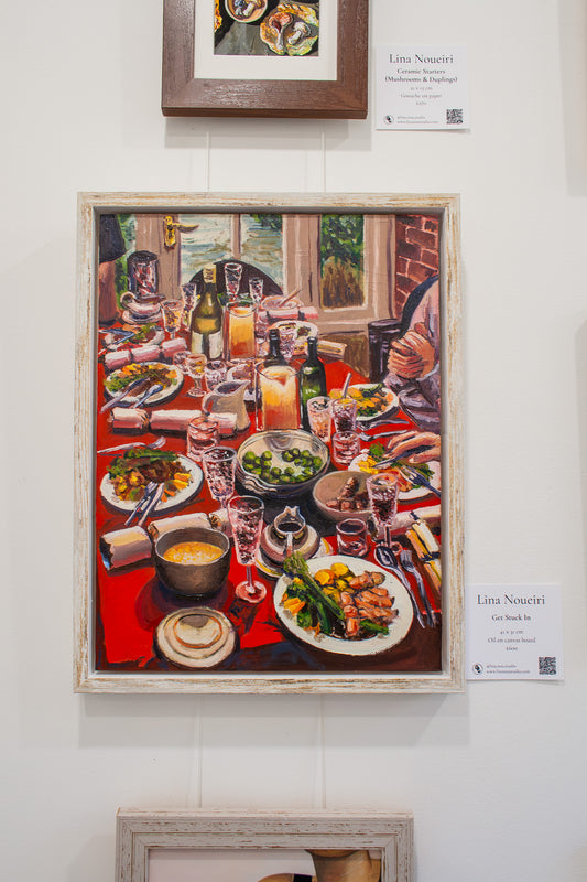'Get Stuck In' Oil Painting (Framed)