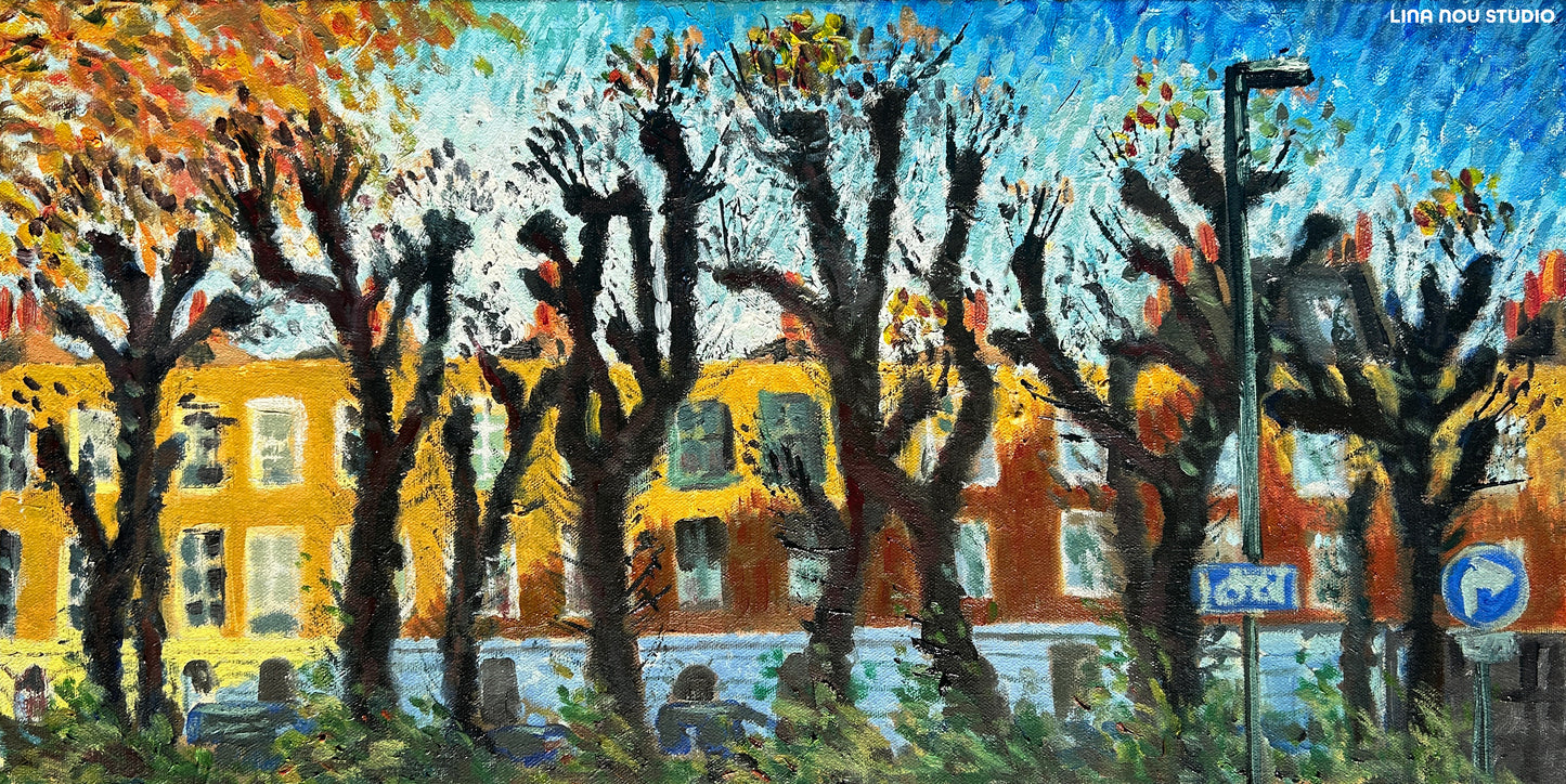 'Knobbly Trees' Oil Painting