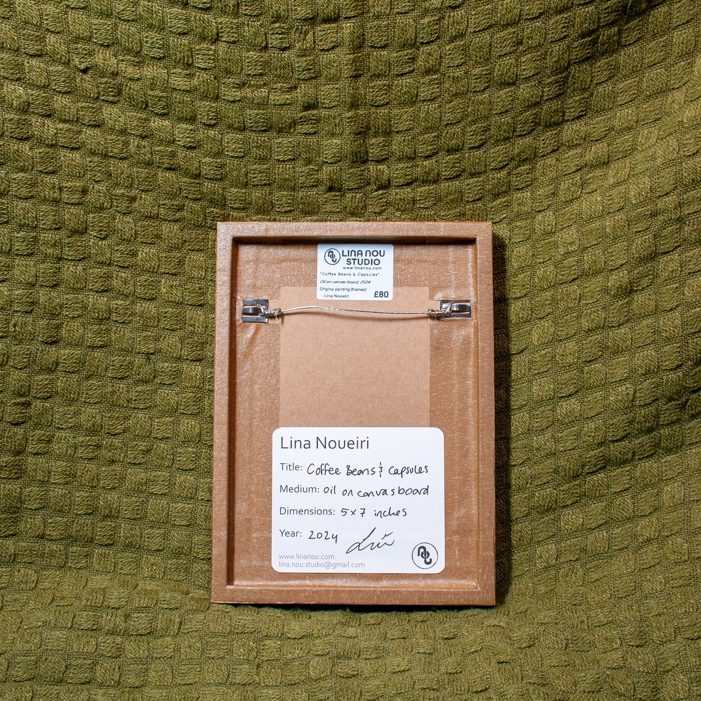 'Coffee Beans & Capules' Framed Painting