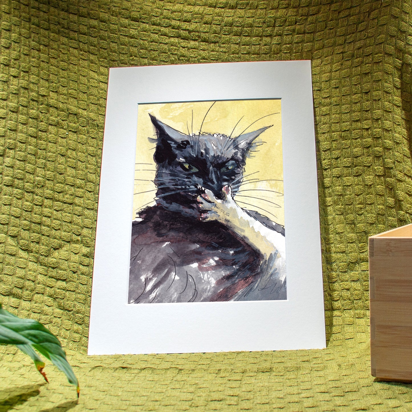 'Eating Beans' Giclée Art Print