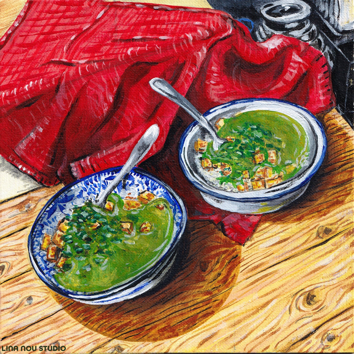 'Our Bowls' Framed Painting