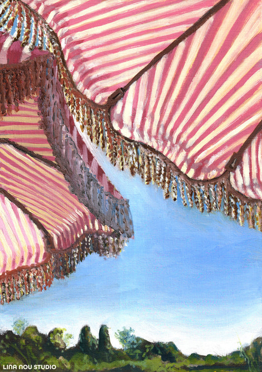 'Summer Umbrellas' Giclée Art Print