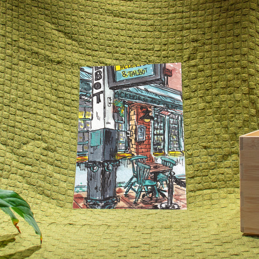 'The Packhorse & Talbot' Giclée Art Print