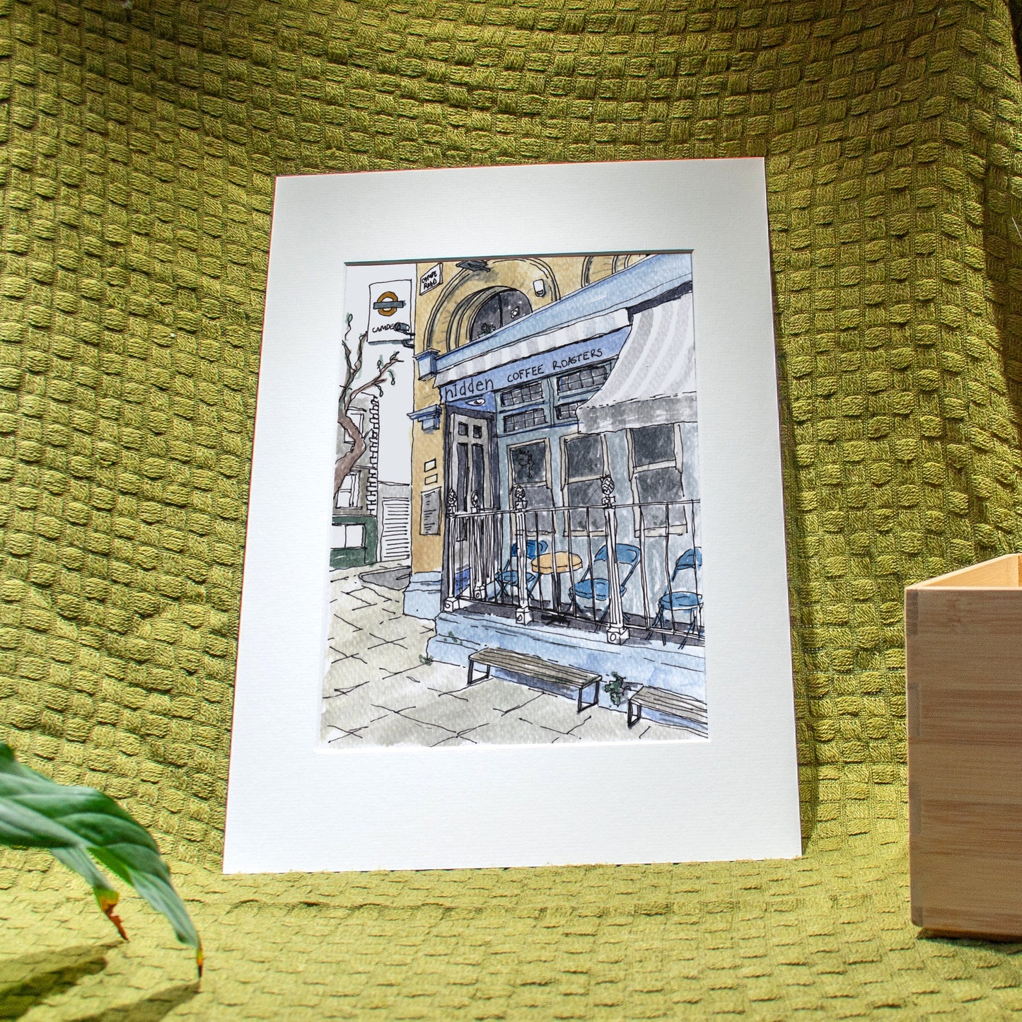 ‘Hidden Café In Camden' Giclée Art Print