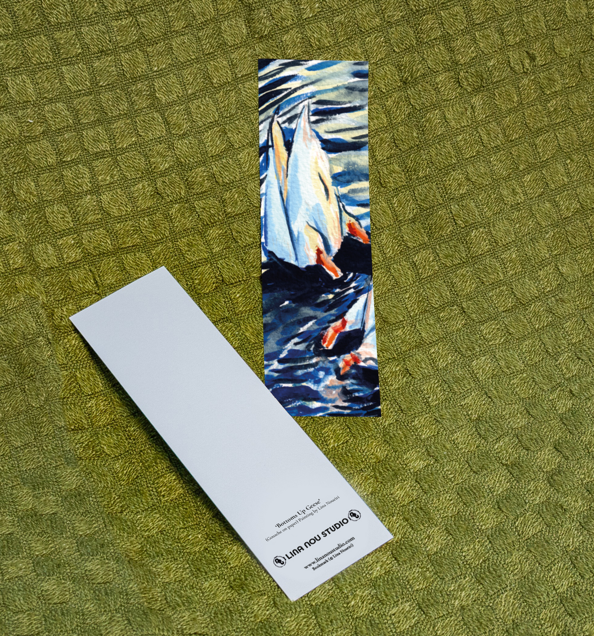 'Bottoms Up Geese' Bookmark
