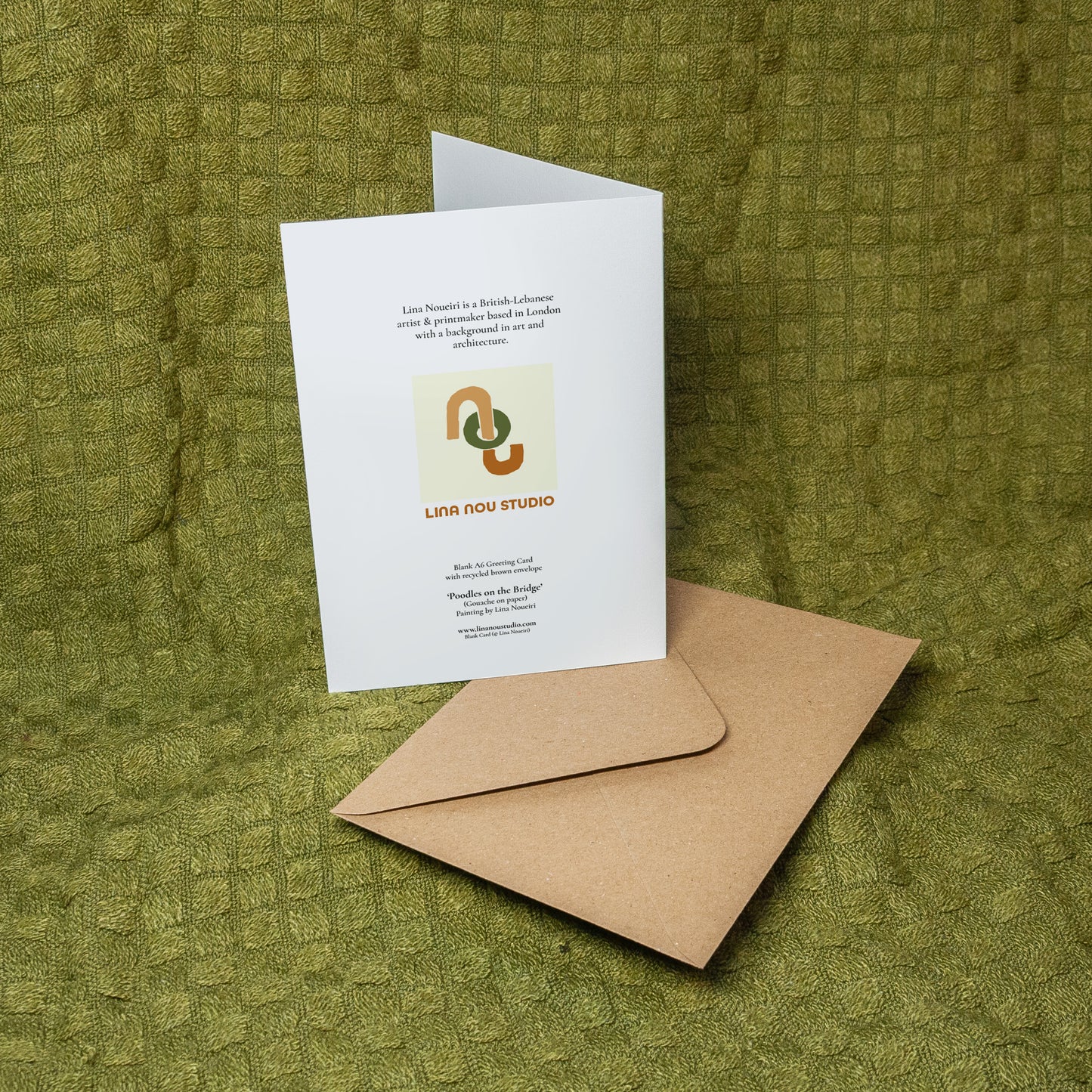 'Poodles on the Bridge' Card