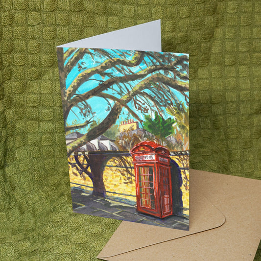 'Telephone Box in the Sun' Card