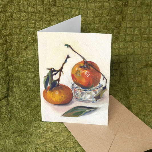 'Market Oranges & a Gu Pot' Card