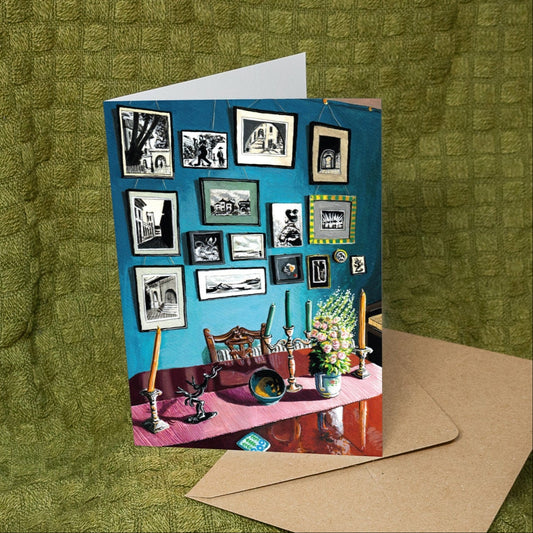 'Blue Gallery Wall' Card