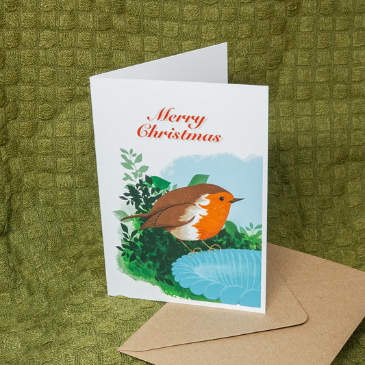 ‘Robin at the Birdbath’ Card