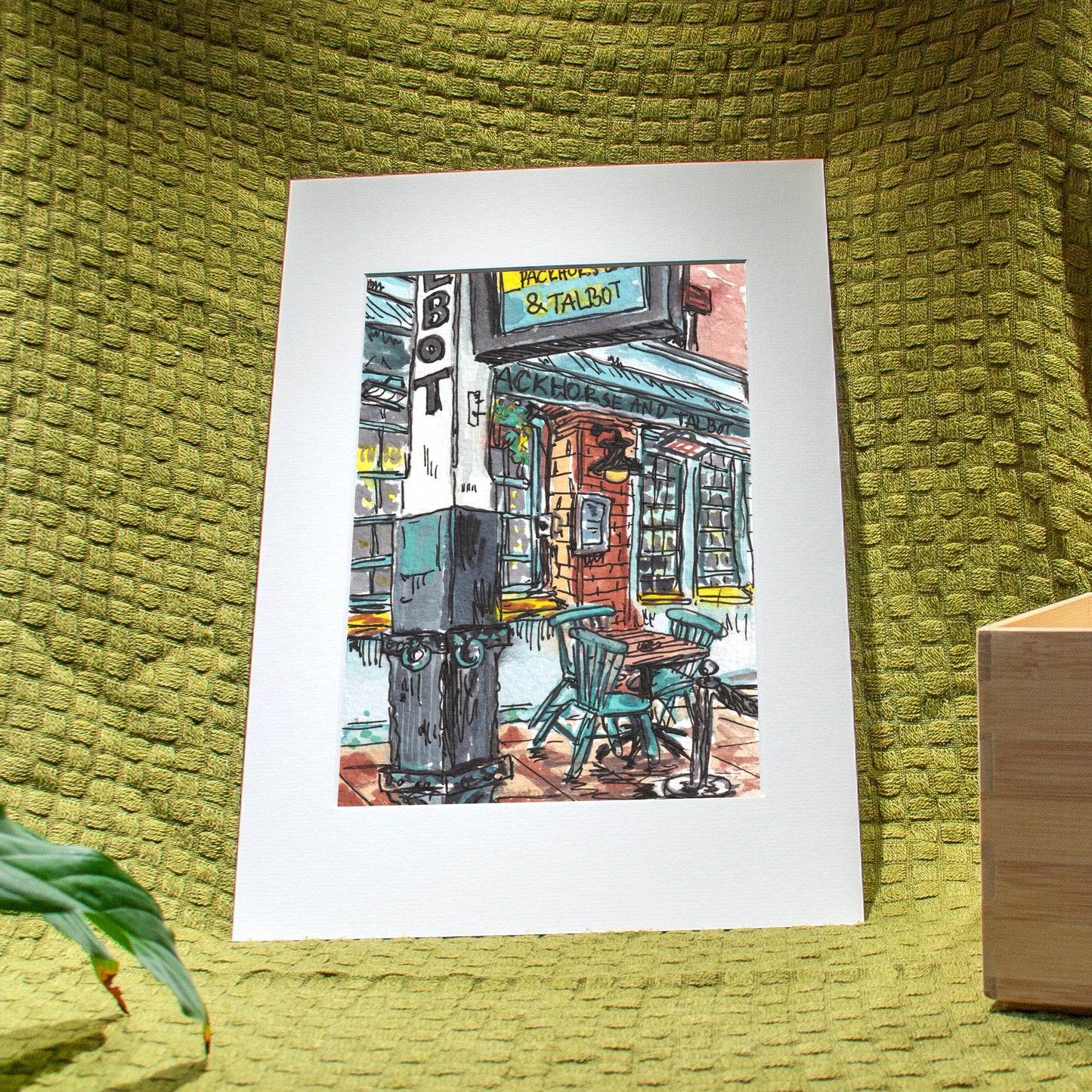 'The Packhorse & Talbot' Giclée Art Print