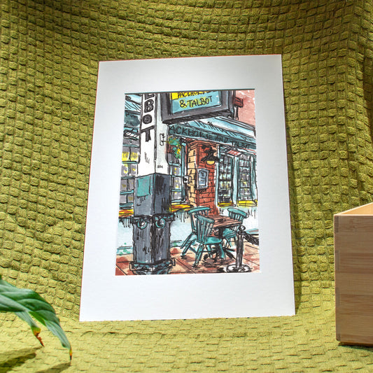 'The Packhorse & Talbot' Giclée Art Print